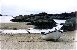 Photo: Boat on the sand