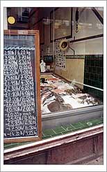 fish shop next to Roots and Fruits