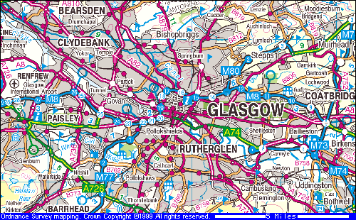 Glasgow Map