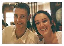 Russell Clark and Lesley Baxter