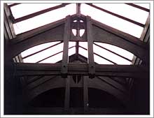 Queens Cross Church roof struts