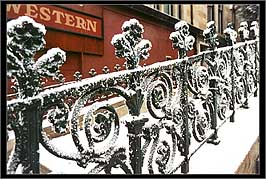 Railings next to Western Bar