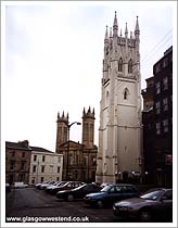 Landmark spires at Park Circus