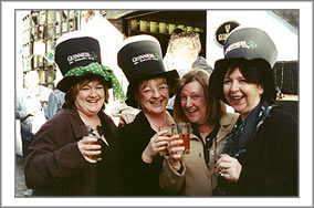 St Patricks day in Ruthven Lane