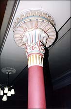 Photo: decorated pillar inside St Vincent St Church