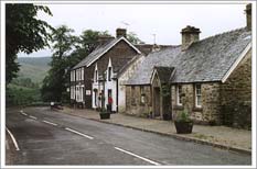 Village buildings on road Village buildings