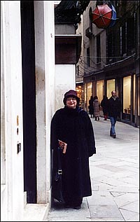 Photo: Pat in Venice.