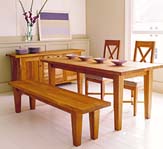 Photo: Bench and table.