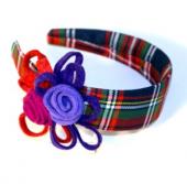 Photo: tartan hairband.
