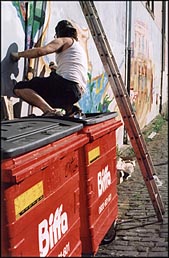 Photo: Aerosol art.