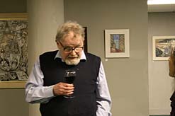 Alastair Gray art exhibition, Glasgow. Photo: Alasdair Gray art exhibition, Glasgow.