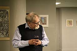 Alasdair Gray art exhibition, Glasgow. Photo: Alasdair Gray art exhibition, Glasgow.