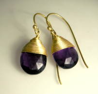 Photo: amethyst earrings.