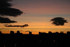 Photo: Sunset in Anniesland Glasgow.