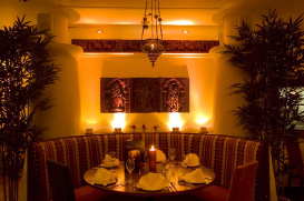 Photo: intimate dining.