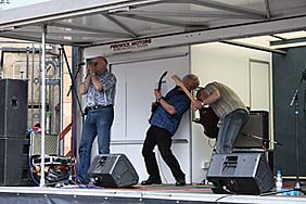 Photo: Festival band on stage.