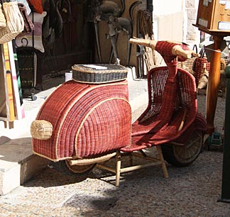Photo: Scooter basket.
