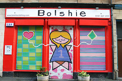 Photo: Bolshie clothes and coffee shop on Bank Street.