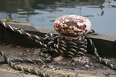 Mooring rope. Photo: Mooring rope.