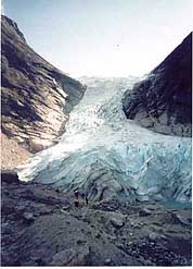 Photo: Briksdale Glacier.