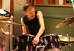 Bruce setting up at Ettrick Gig. Photo: Bruce setting up at Ettrick Gig.