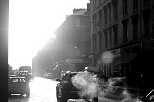 Photo: Byres Road evening light.