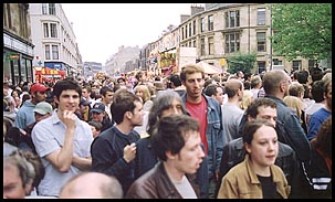 Photo: Festival parade crowds.