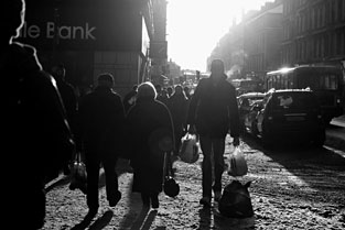 Photo: Byres Road evening light.
