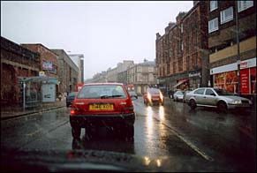 Photo: Snowing on Byres Road.