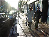 Photo: Byres Road winter sun.