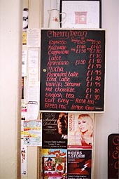 Photo: Cherry Bean Cafe menu.