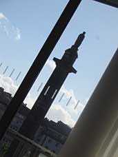 Edinburgh from restaurant window. Photo: Edinburgh from restaurant window.