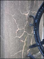 Photo: Cracked cement.
