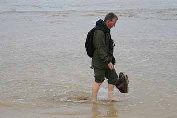 Davy out paddling at Colonsay. Photo: Davy out paddling at Colonsay.