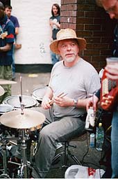Drummer at festival parade day. Photo: Drummer at festival parade.