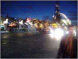 Photo: Edinburgh Princess Street winter night.