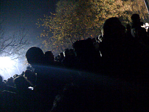 Waiting or the fireworks to start. Photo: Waiting or the fireworks to start.