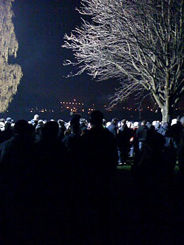 Waiting or the fireworks to start. Photo: Waiting or the fireworks to start.