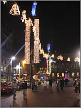 Photo: Lights in George Square Glasgow.