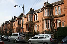Photo: Glasgow West End terrace.