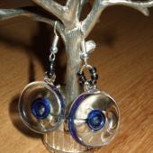 glass earrings. Photo: glass earrings.