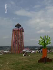 Photo: glastonbury camp.