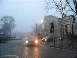 Photo: Christmas Day corner of Byres Road and Gt Western Road.