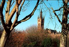 Photo: Glasgow University Tower.