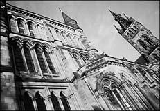 Photo: Glasgow University building.