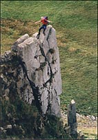 Photo:Climbing Hadrian's Wall.