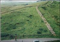 Photo: Road at Hadrian's Wall.