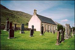 Photo: Highland Church and graveyard.