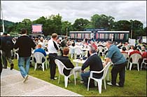 Photo: Scottish Open Hospitality area.