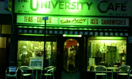 Photo: university cafe.